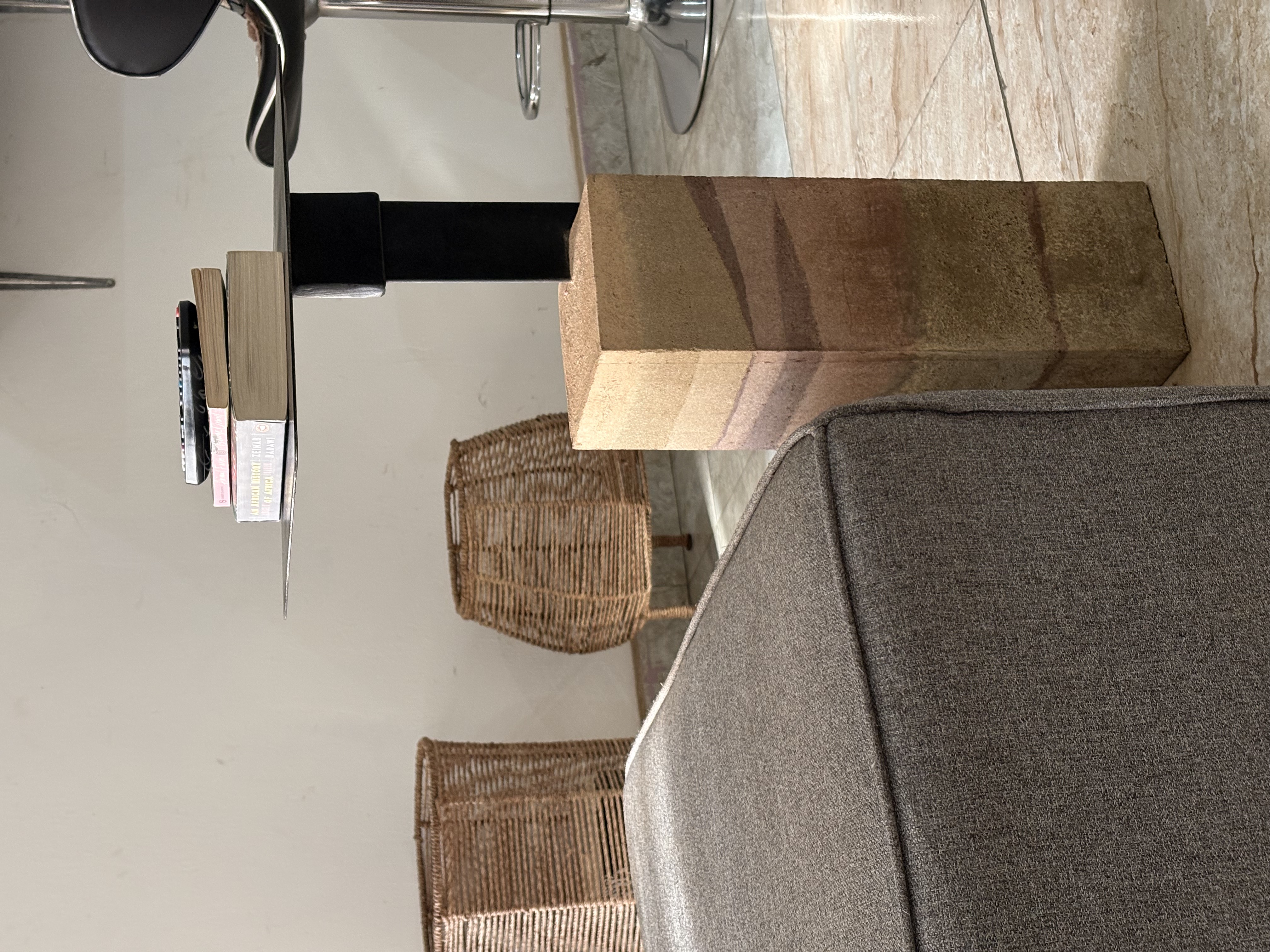 Sustainable stool in modern living room